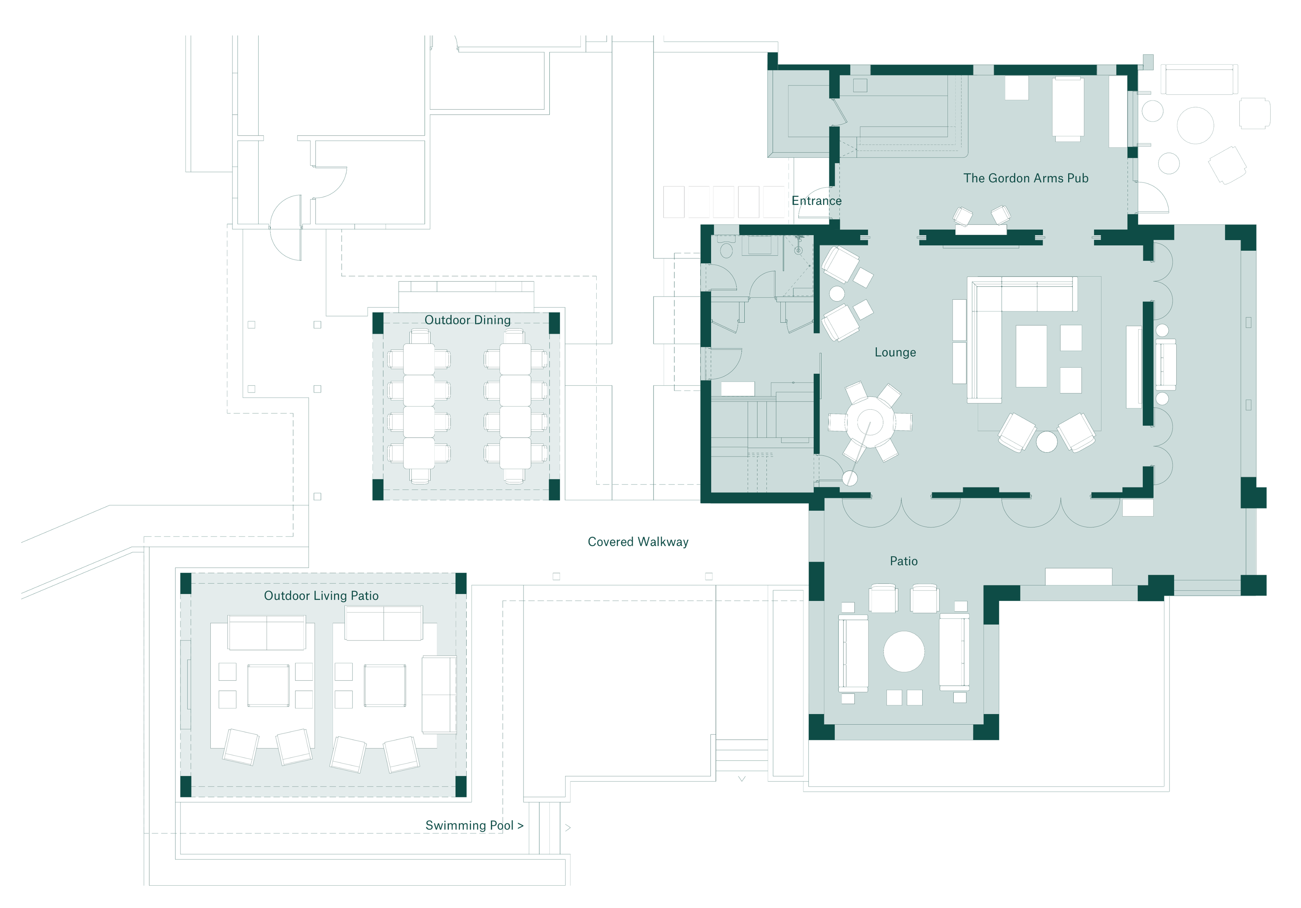 Ortanique House outdoor space plan